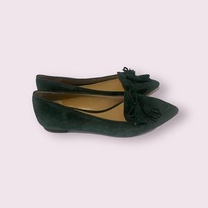 Lightly used Women’s size 6 flats in emerald green from Ann Taylor